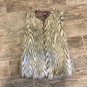 Faux fur vest